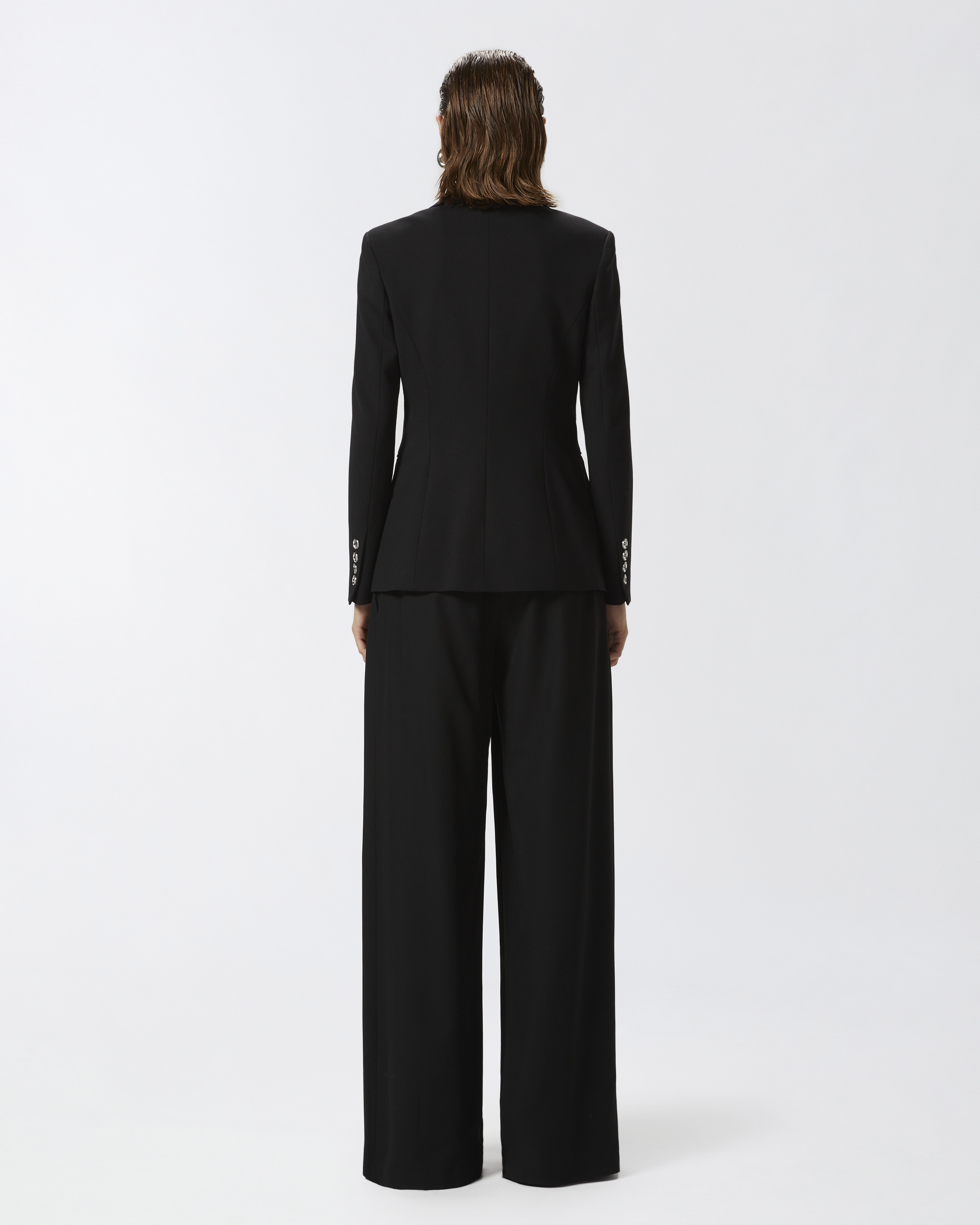 SINGLE-BREASTED TECHNICAL FABRIC BLAZER - 4