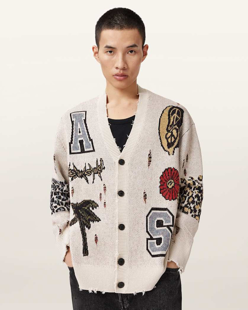 FOXX JACQUARD OVERSIZED CARDIGAN 5