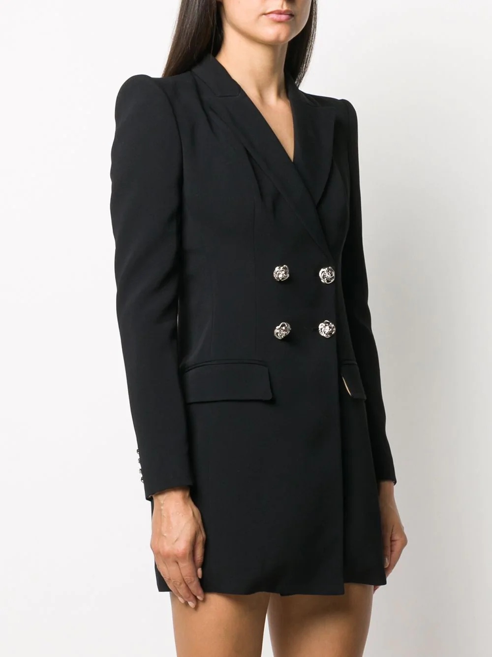 double-breasted suit jacket dress - 3