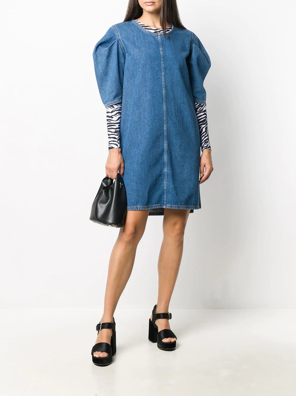 short denim dress - 2