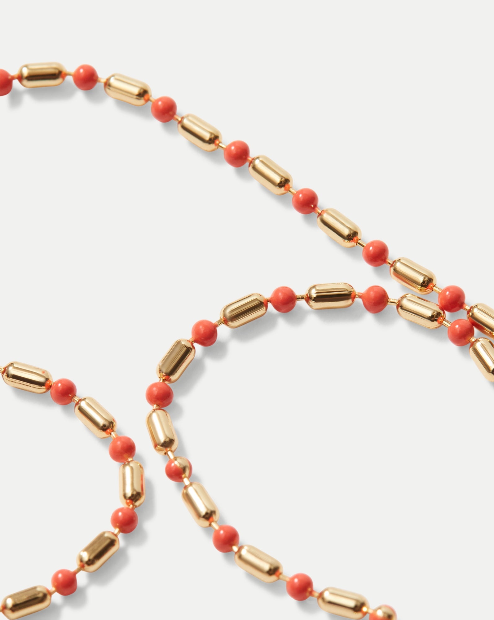 ENAMEL BEAD CHAIN NECKLACE - 4