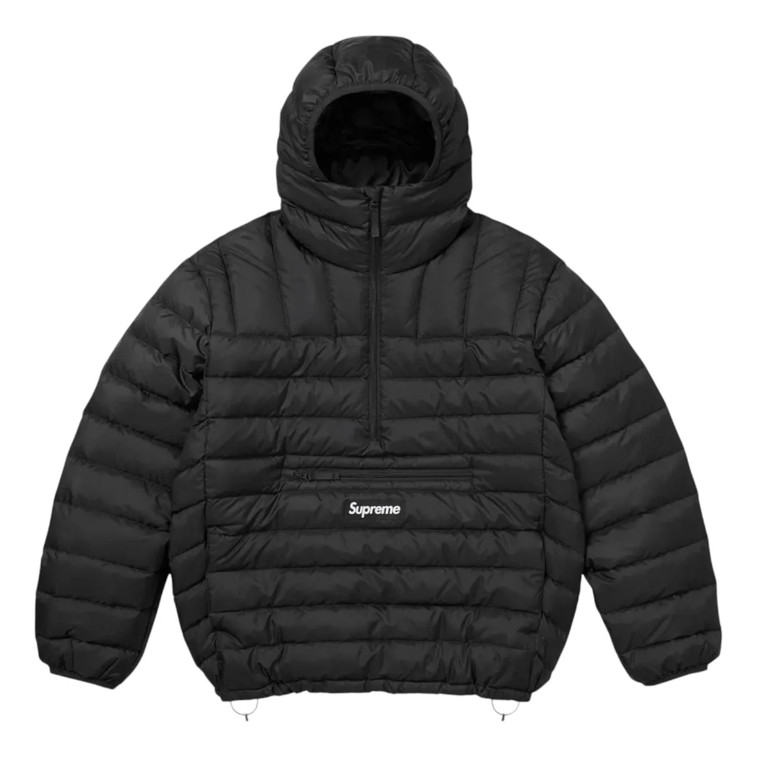 Supreme Micro Down Half Zip Hooded Pullover 'Black' FW25J40-BLACK - 1