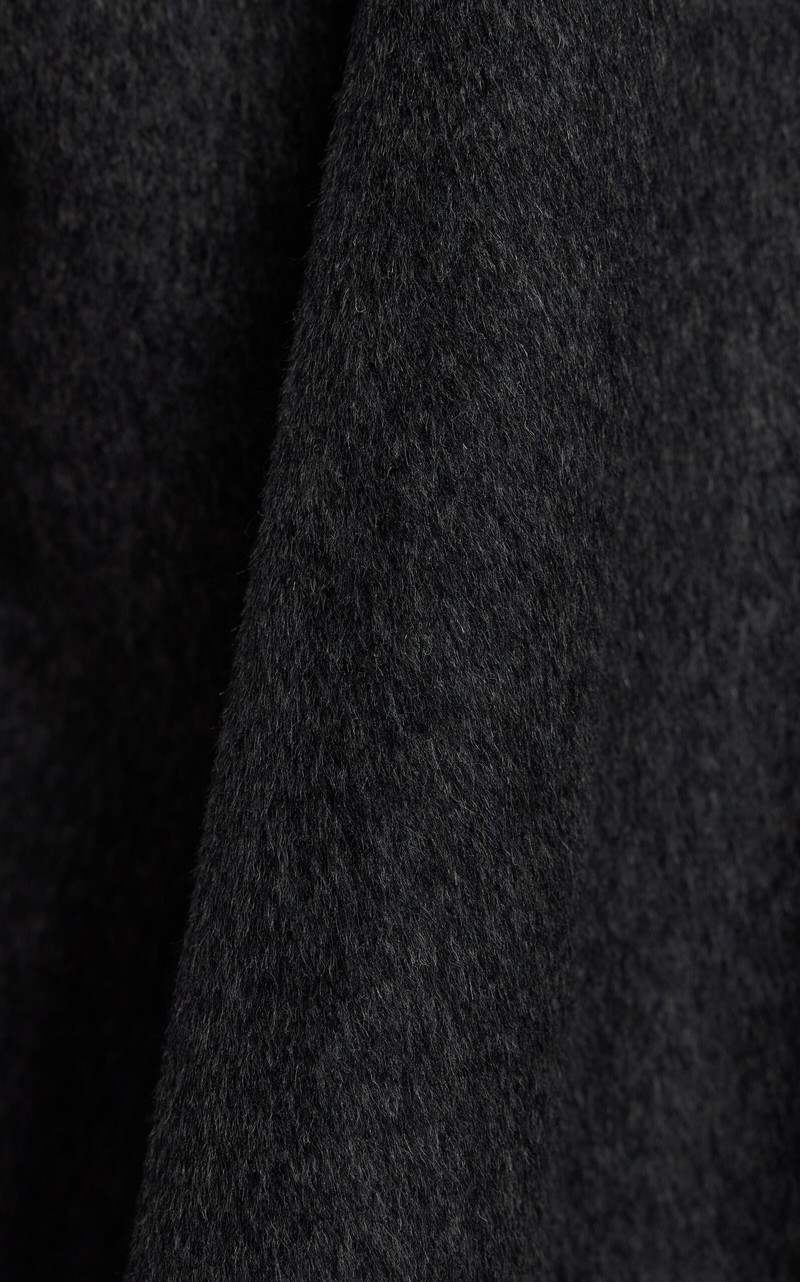 Leroy Funnel-Neck Wool Coat grey 5