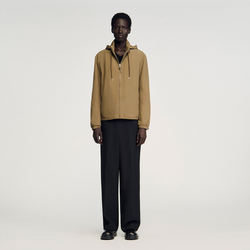 Sandro ZIP-UP HOODED JACKET outlook