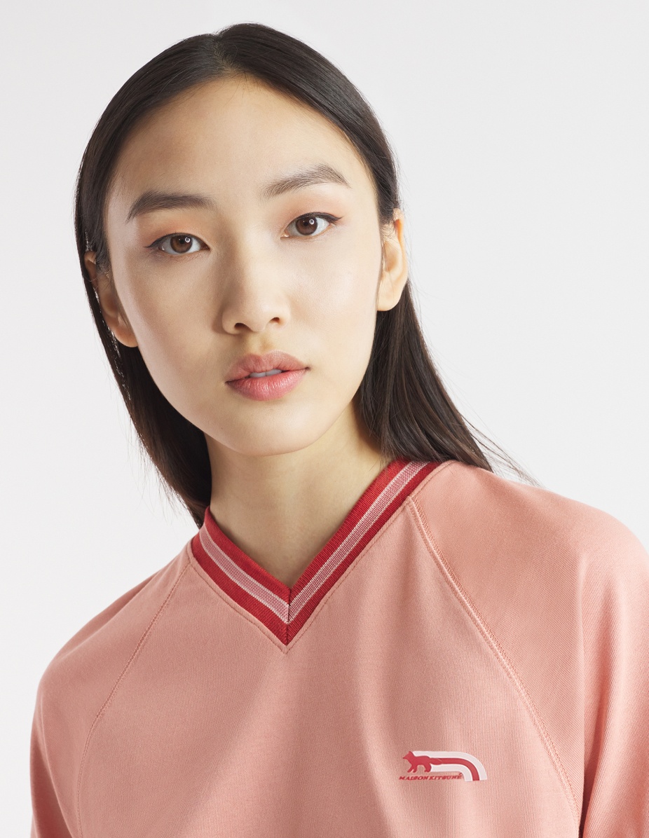 Maison Kitsuné FLASH FOX FOX RAGLAN TEE-SHIRT