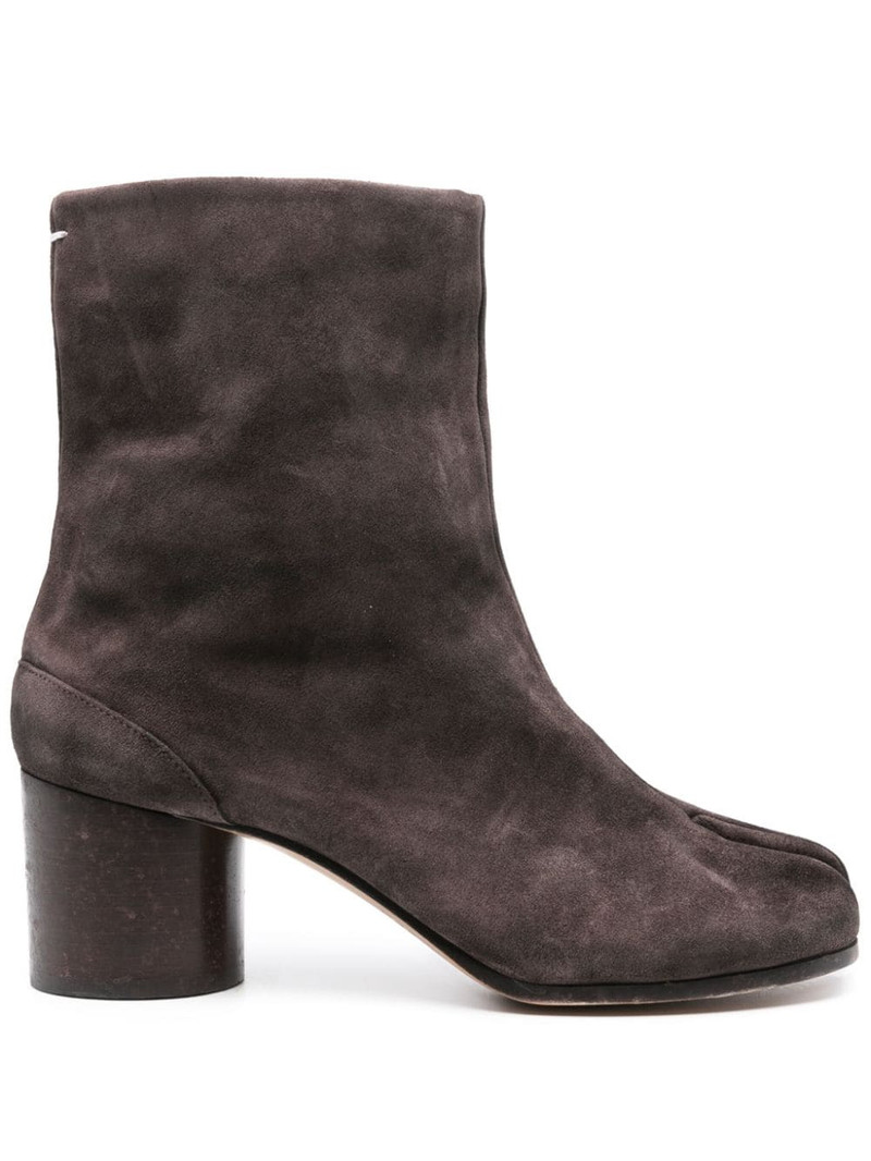 60MM VINTAGE LEATHER TABI BOOT - DARK BROWN 1