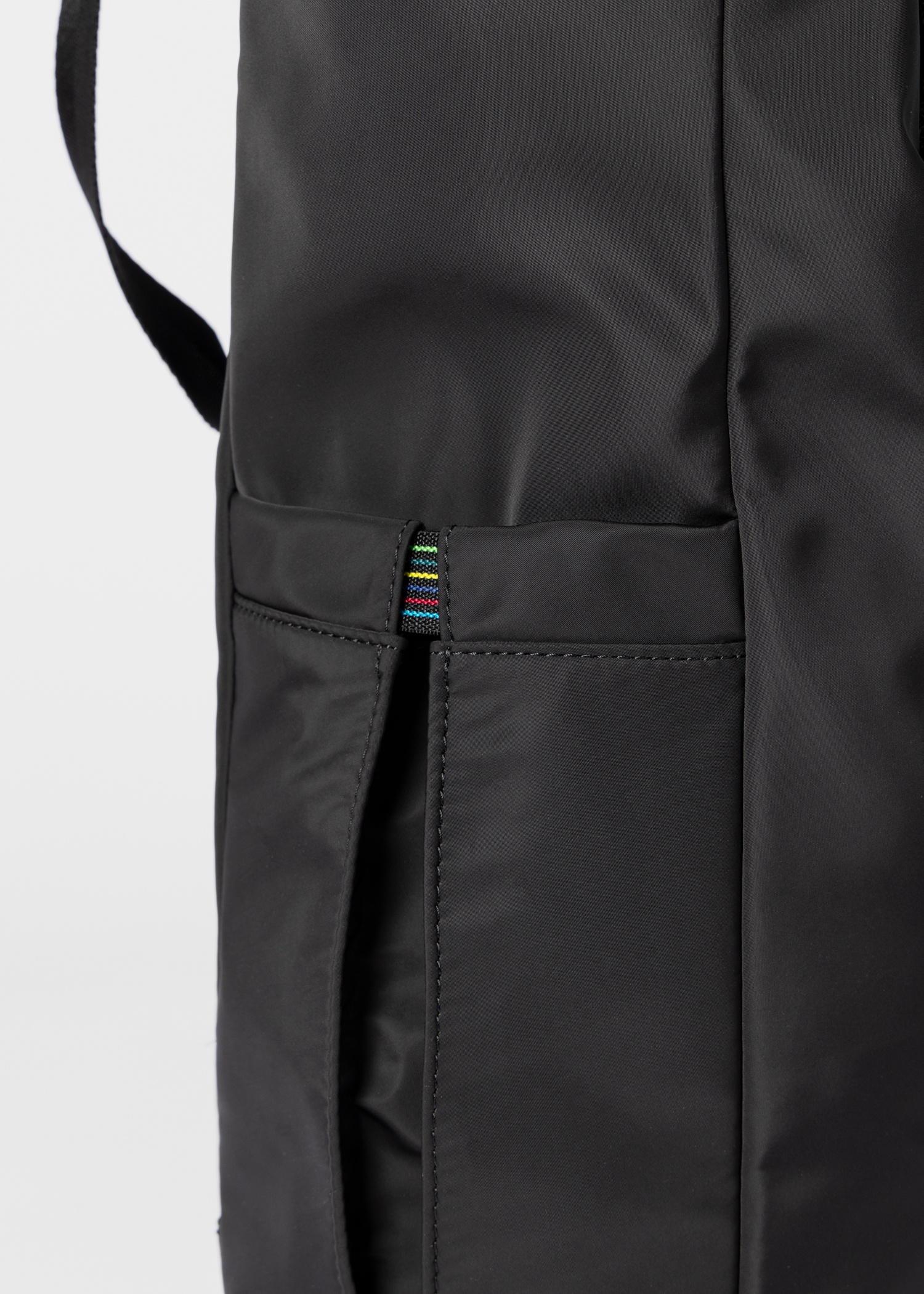 Black Recycled-Polyester Zebra Logo Tote Bag - 4