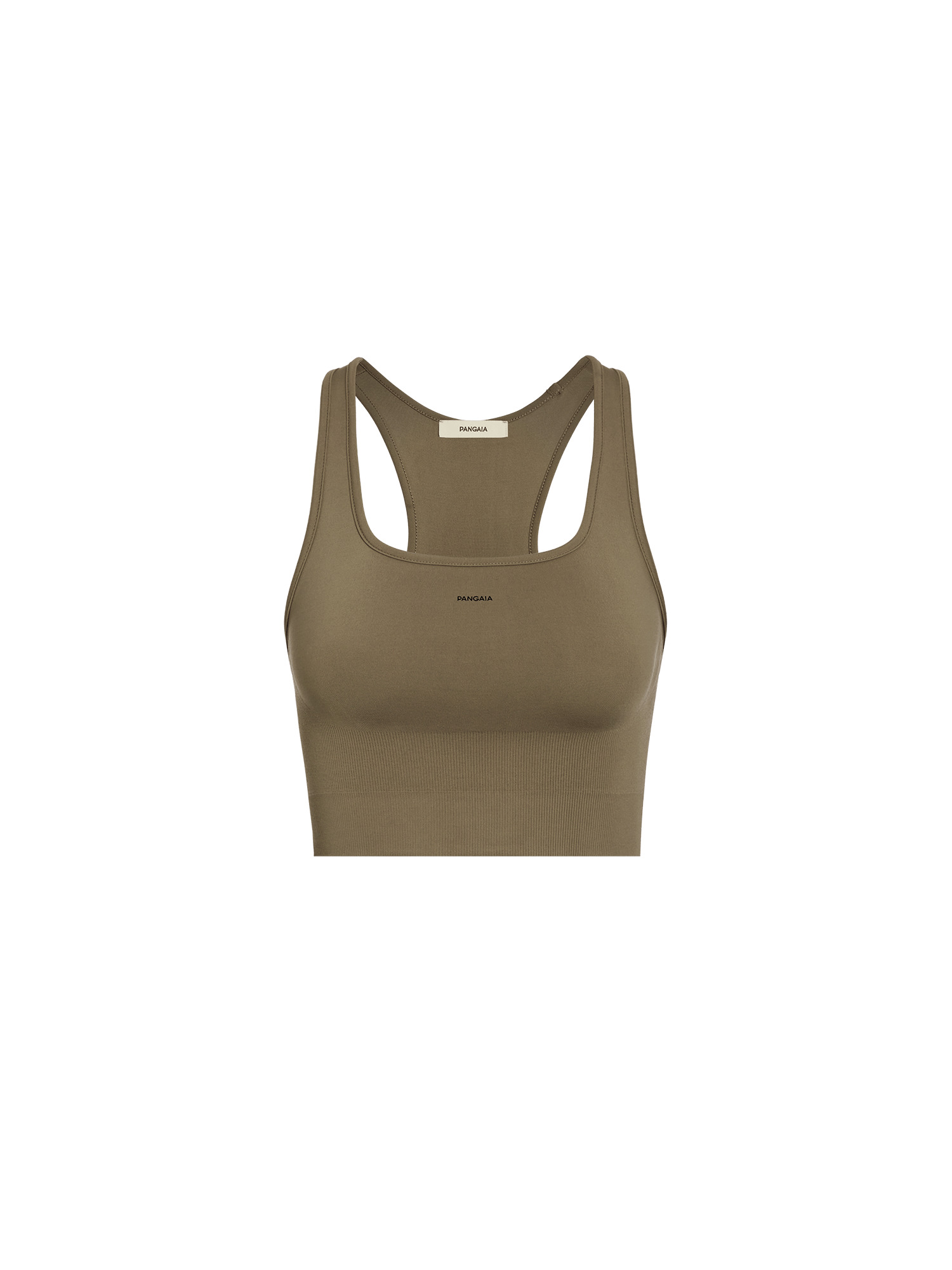 Women's Plant-Stretch Compressive Sports Bra - Soil Brown - 1