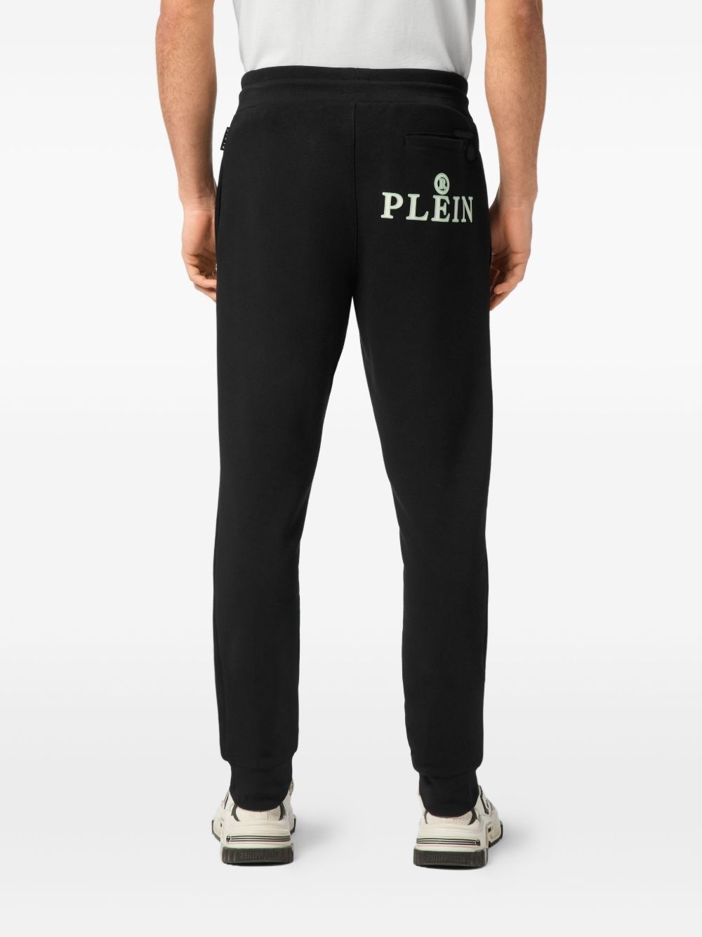 cotton-blend track pants - 4