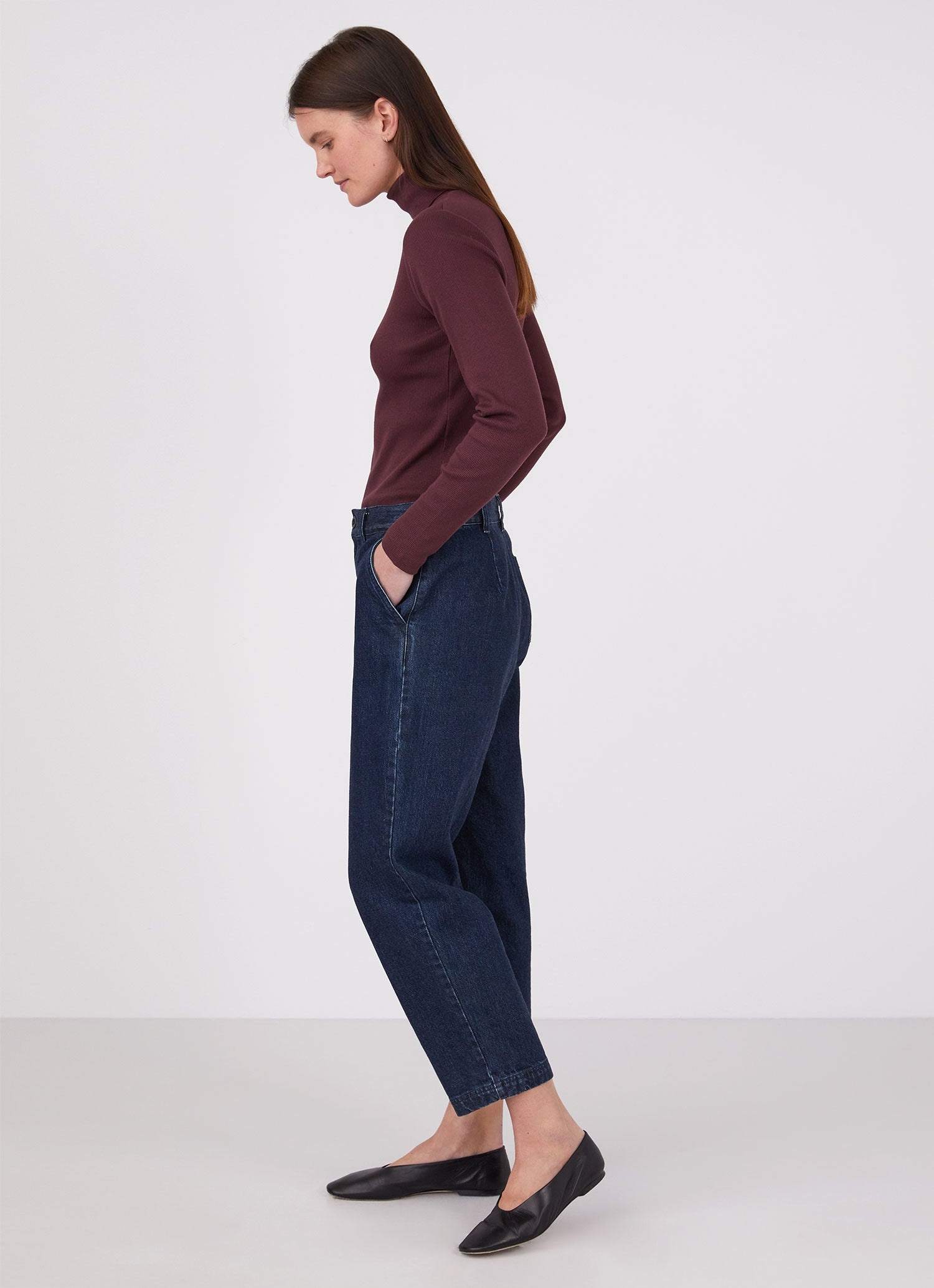 Rib Roll Neck T‑shirt - 3