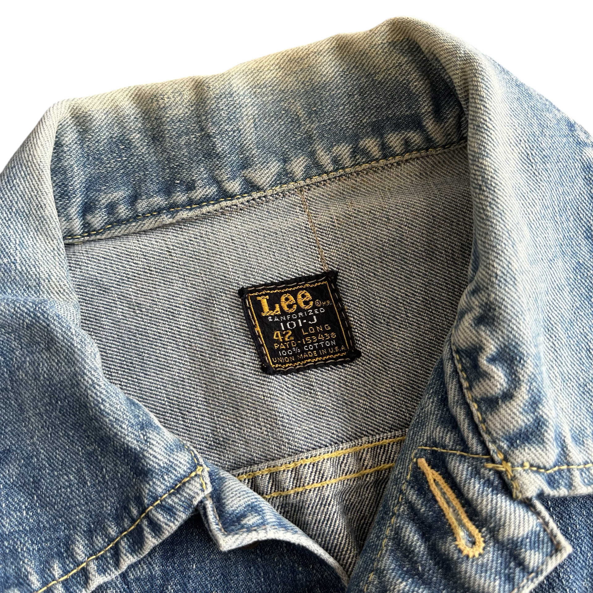 Final Blow - Vintage 1960s Lee Riders 101-J Jean Jacket SZ 42 Long - 4