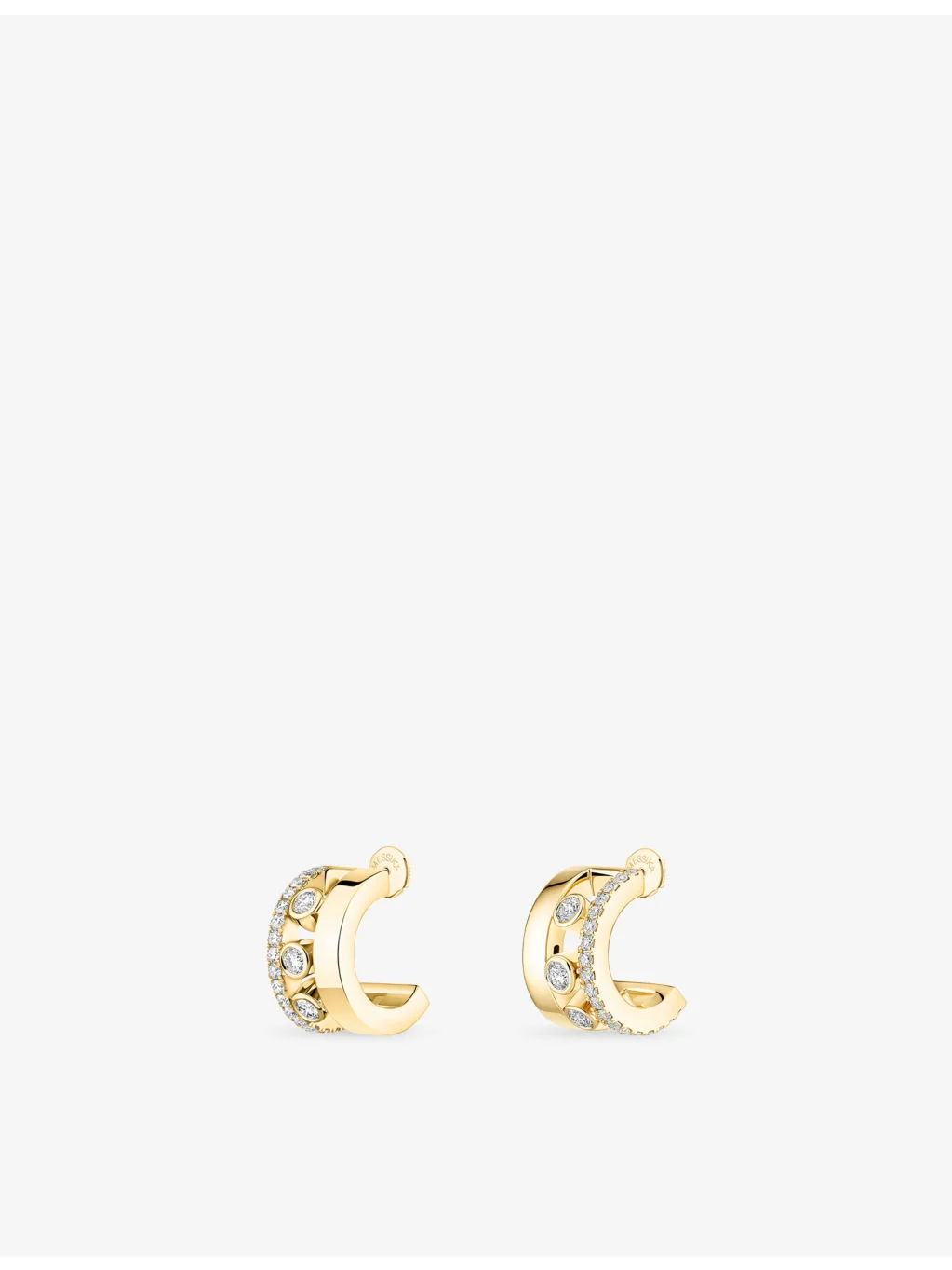 Move Romane 18ct Yellow-Gold And 0.27ct Diamond Earrings - 1