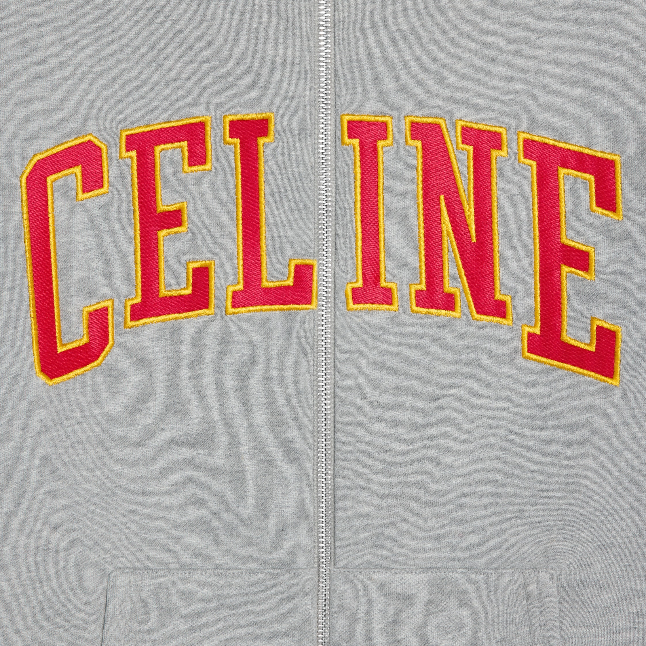 loose zip up hoodie IN cotton fleece - 4