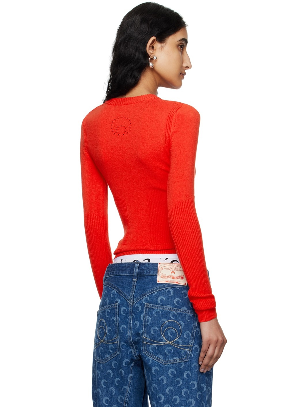 Red Rib Sweater - 3