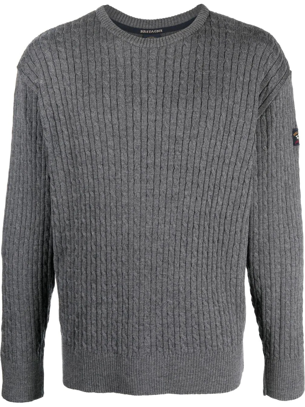 virgin-wool cable-knit jumper - 1