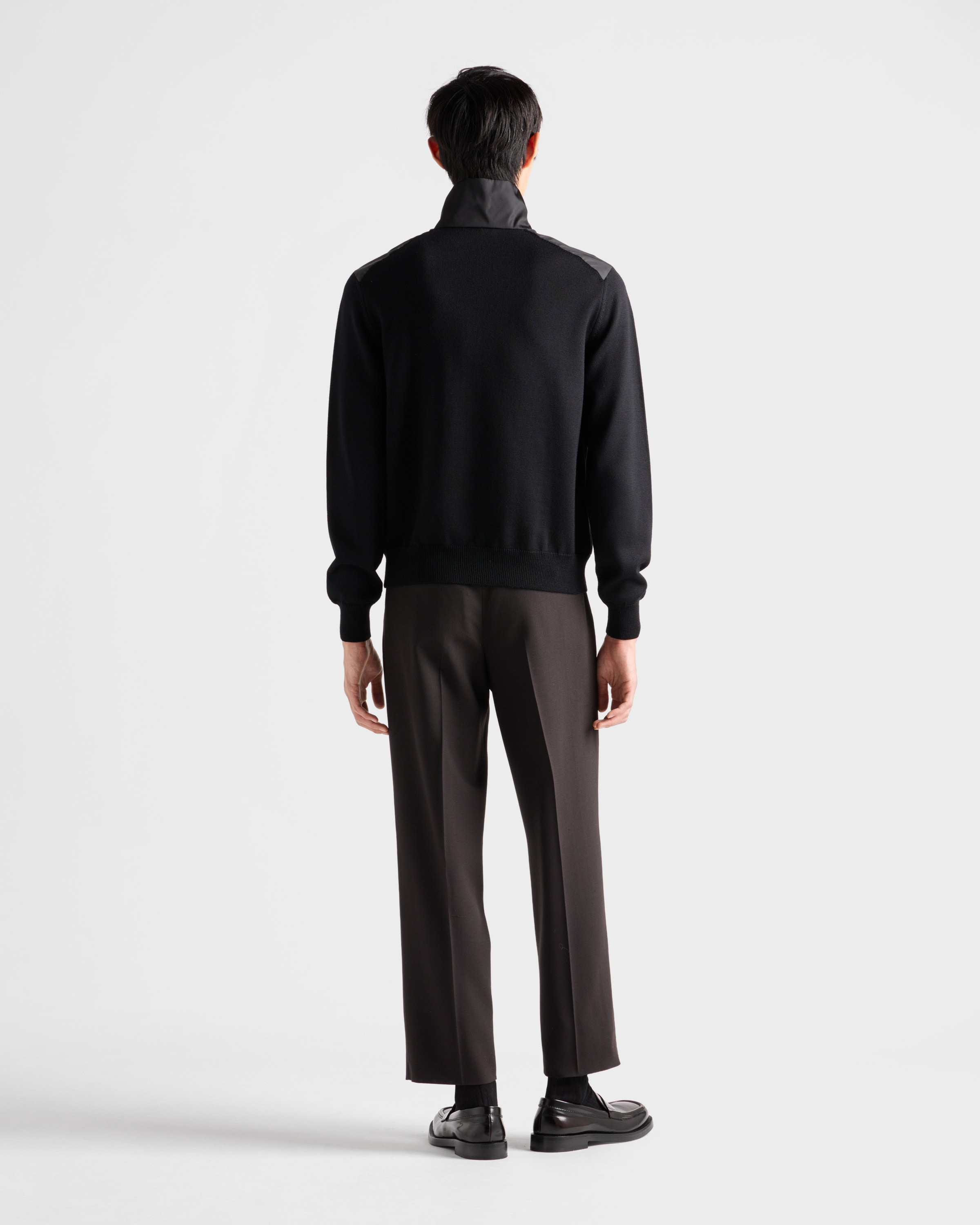 Superfine wool half-zipper sweater - 5