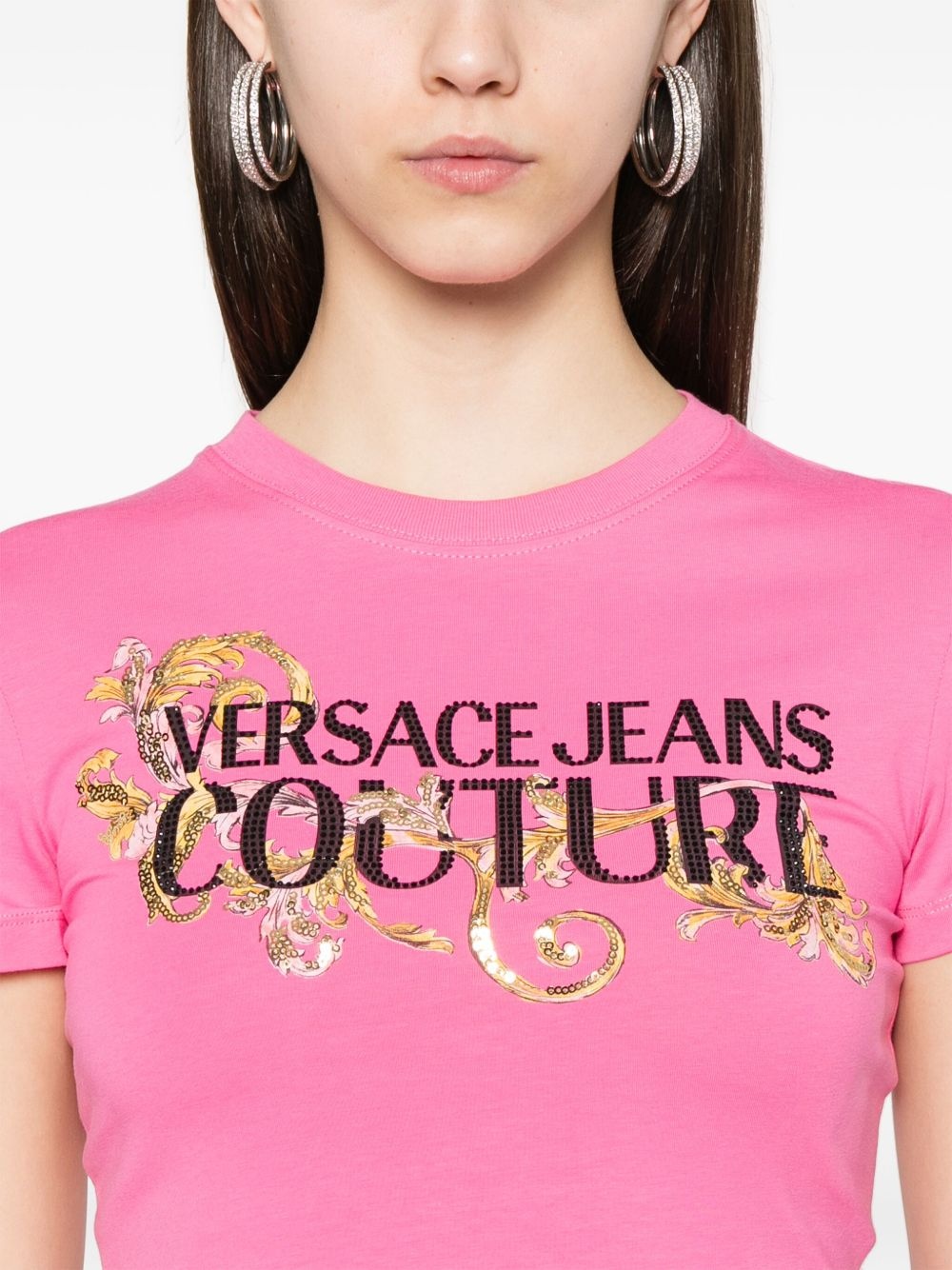 Crystal Outline Barocco T-shirt - 5