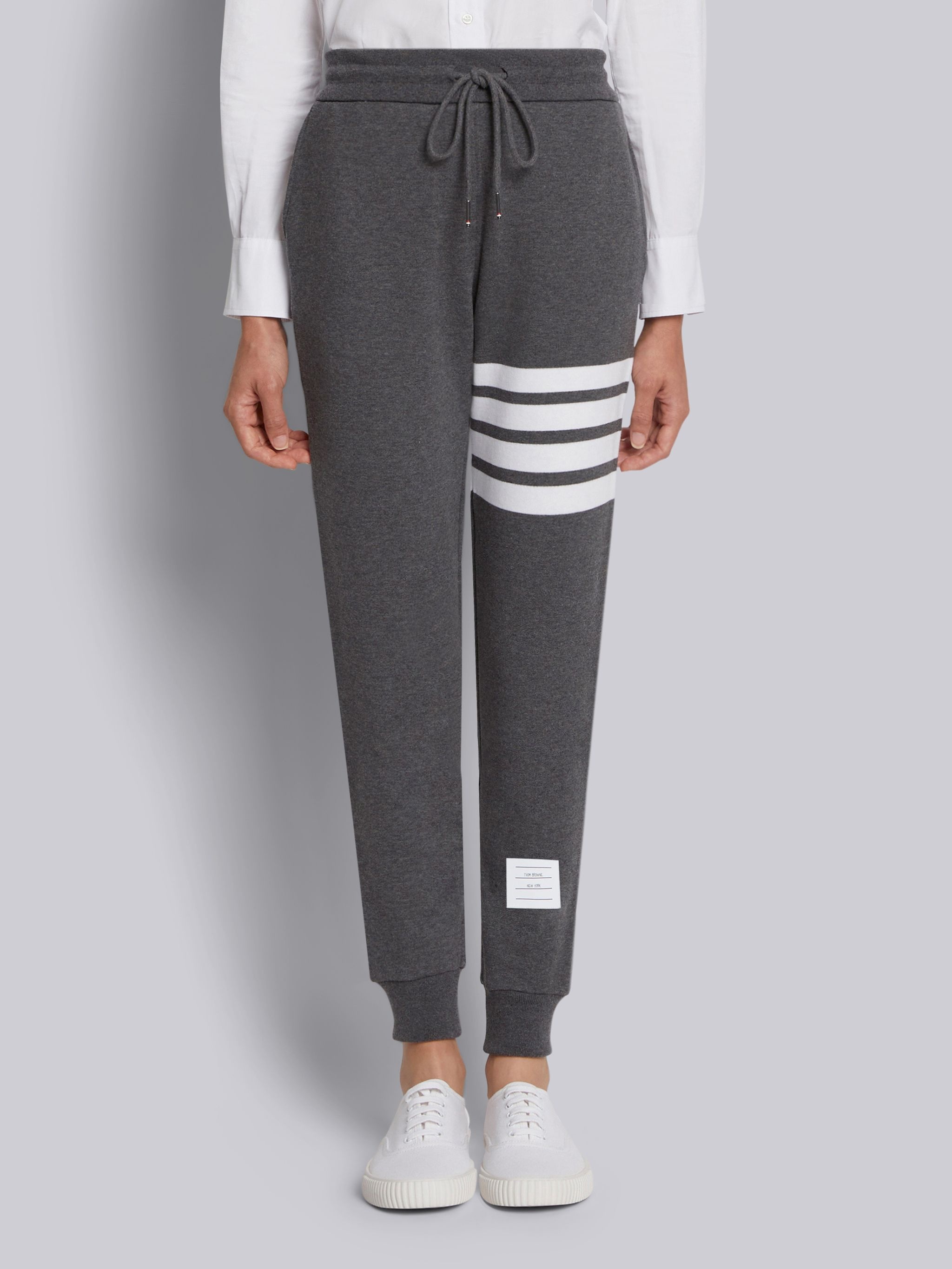 Thom Browne Dark Grey Classic Loop Back Engineered 4-Bar Sweatpant