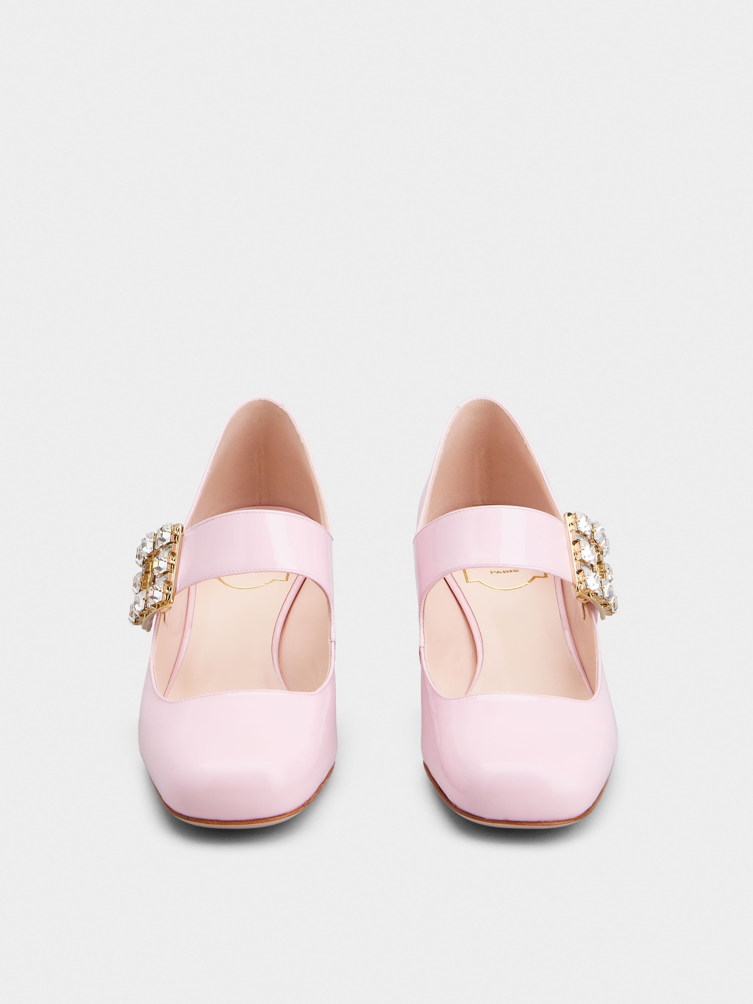 Roger Vivier Très Vivier Rhinestone Buckle Babies Pumps