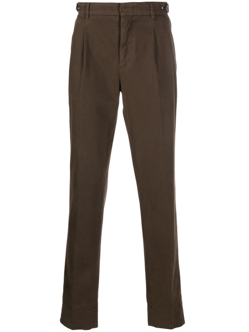 waist-tab cotton trousers 1