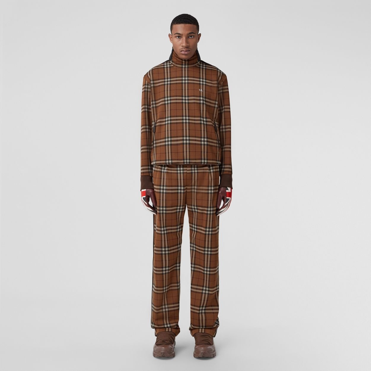 Check Funnel Neck Sweater - 2