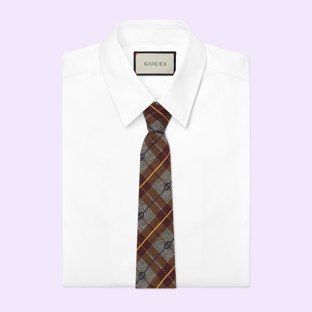 Double G rhombus jacquard tie - 2