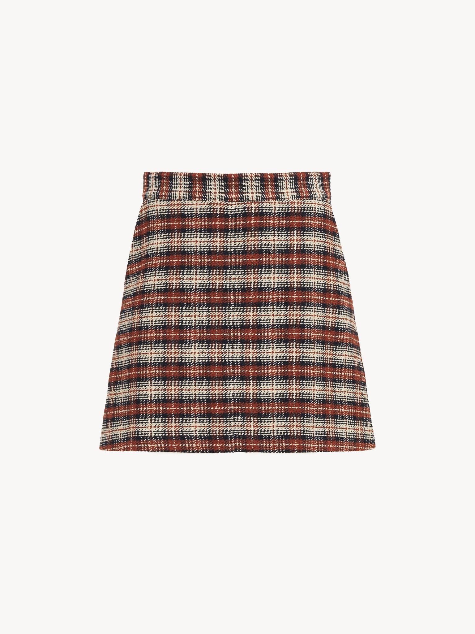 CHECKED MINI SKIRT - 4