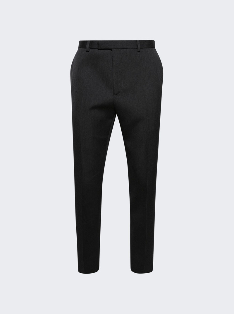 Wool Pants With Crease Detail Medium Grey Melange - 1