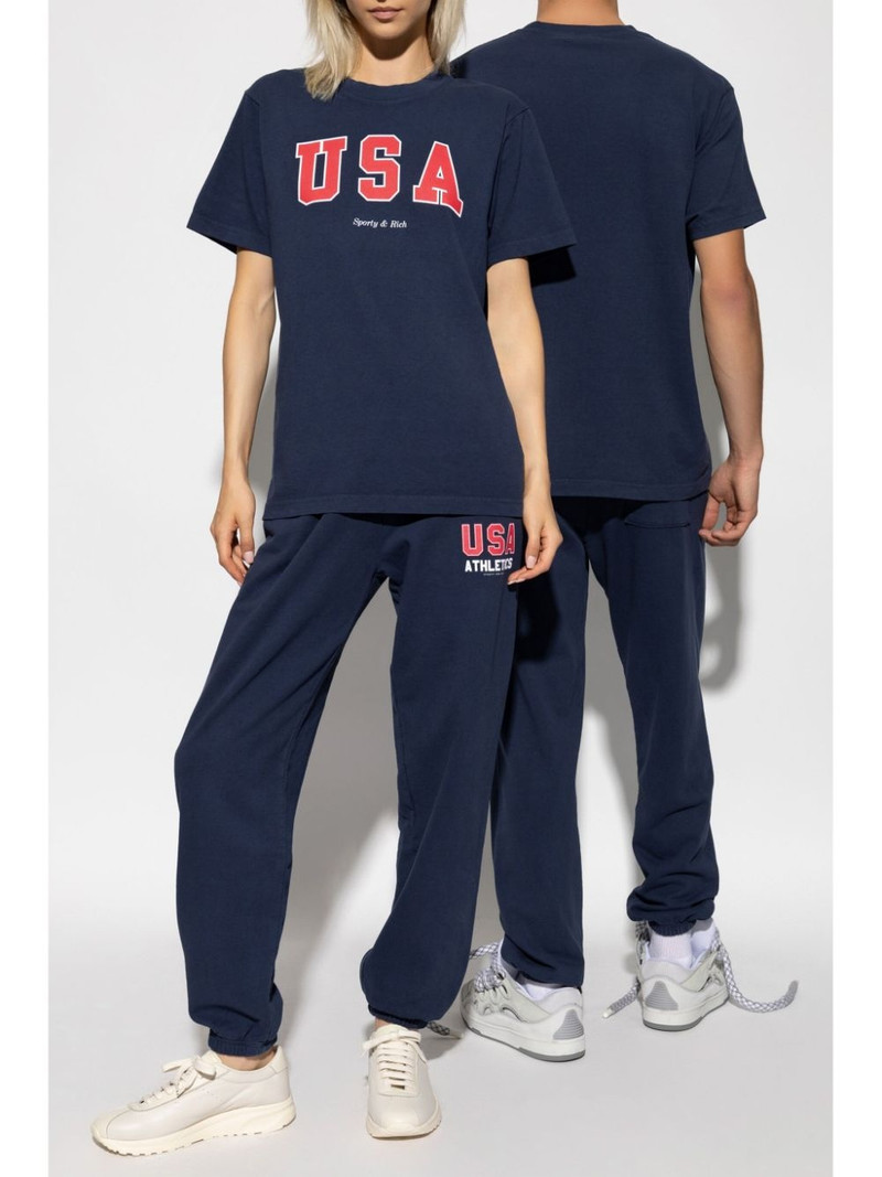 Sporty & Rich logo-print elasticated trousers outlook