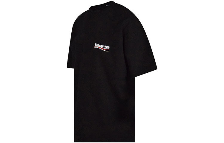 Balenciaga Political Campaign T-Shirt Large Fit 'Black' 641675TKVJ11070 - 3