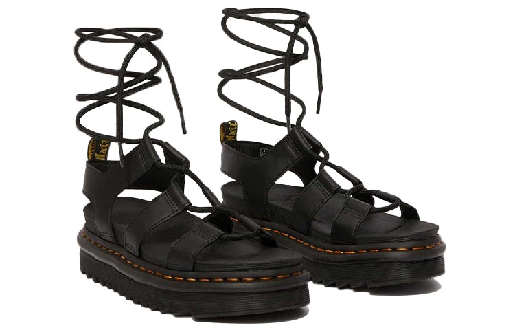 (WMNS) Dr. Martens Nartilla Sandals Black 24641001 - 4