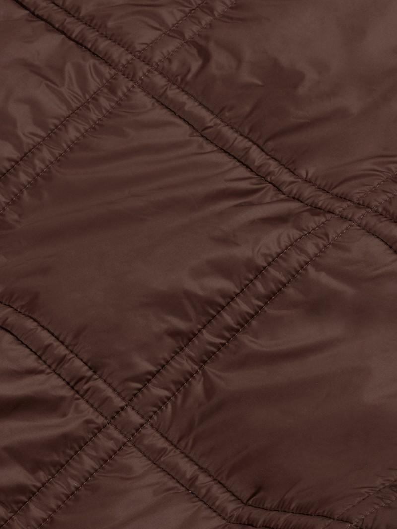 Mens Flower-Warmth Quilted Gilet - Chestnut Brown 5