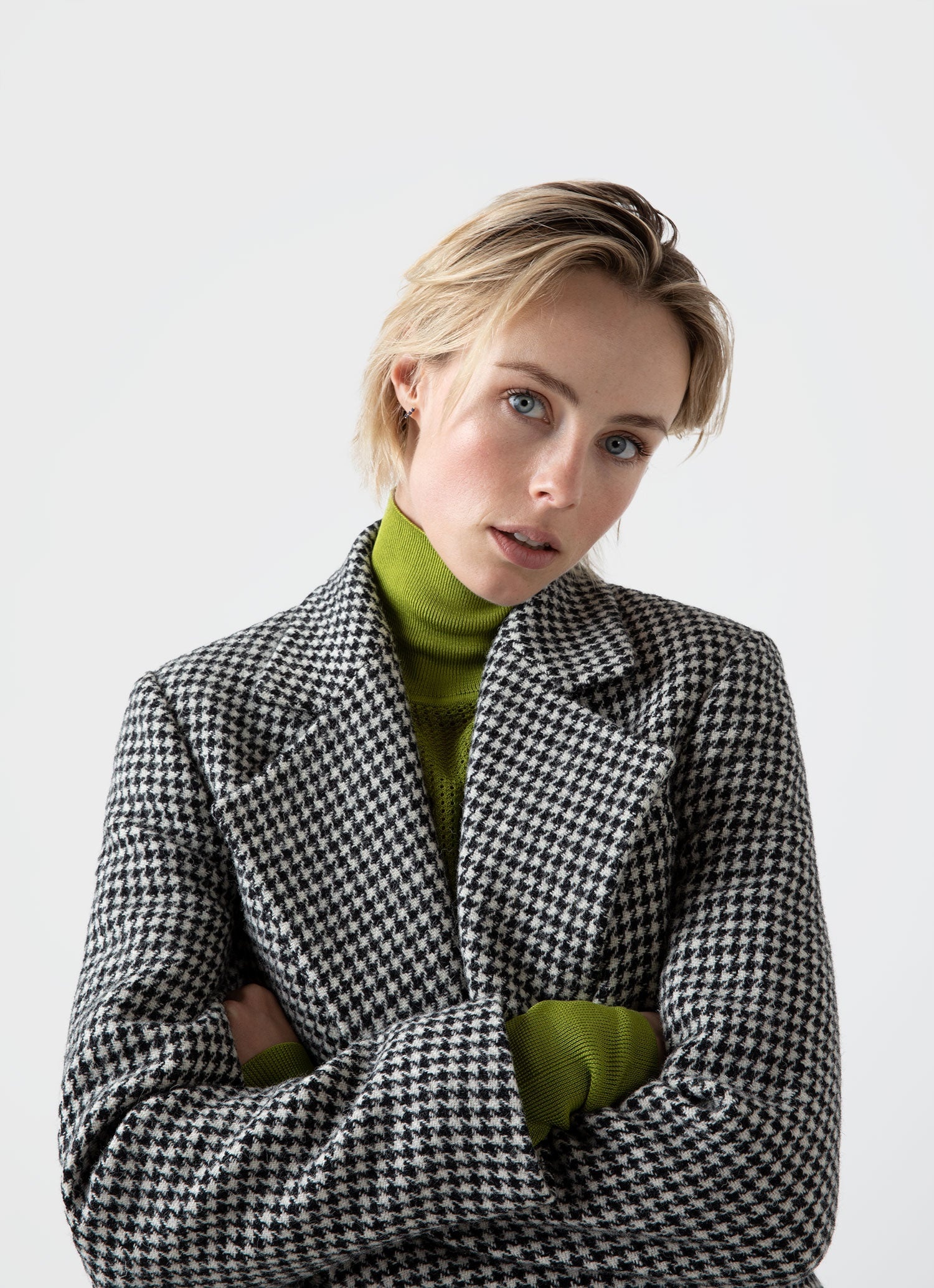 Edie Campbell Harris Tweed Coat - 2
