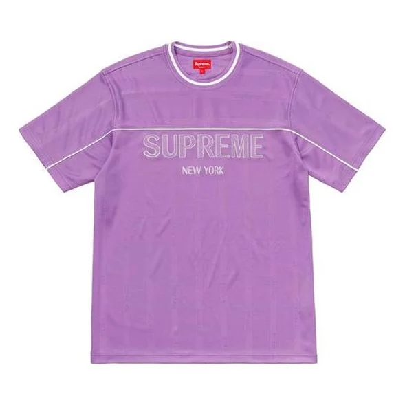 Supreme SS18 Dazzle Warm Up Top Light Purple Tee SUP-SS18-0026 - 1