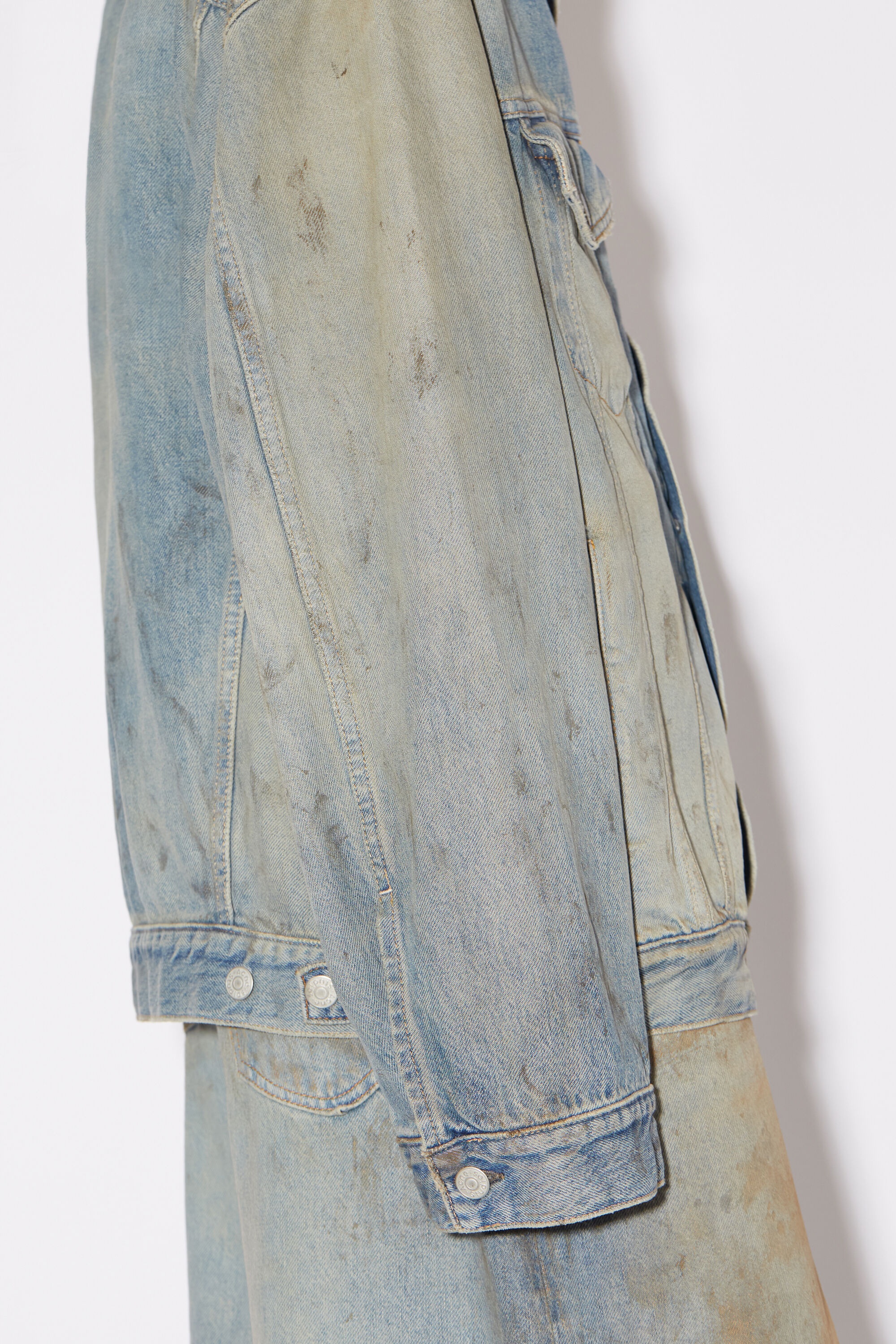 Oversized fit denim jacket - Light blue - 5