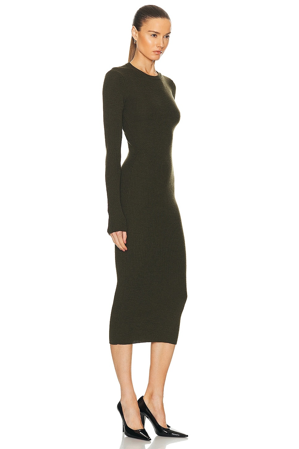 Long Sleeve Midi Dress - 2