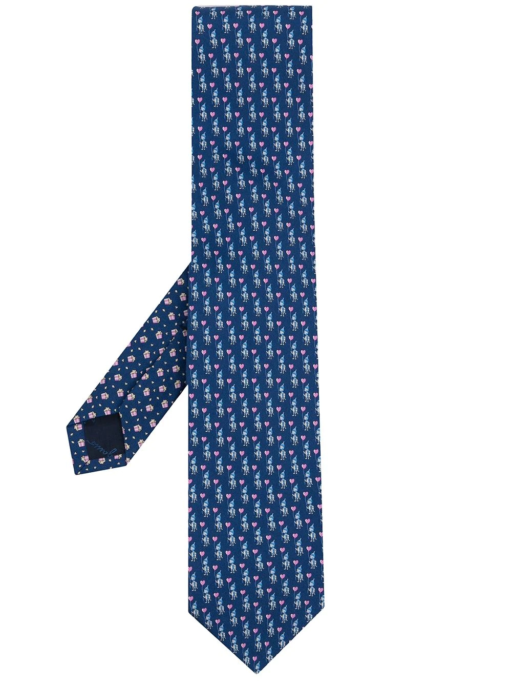 heart-print tie - 1