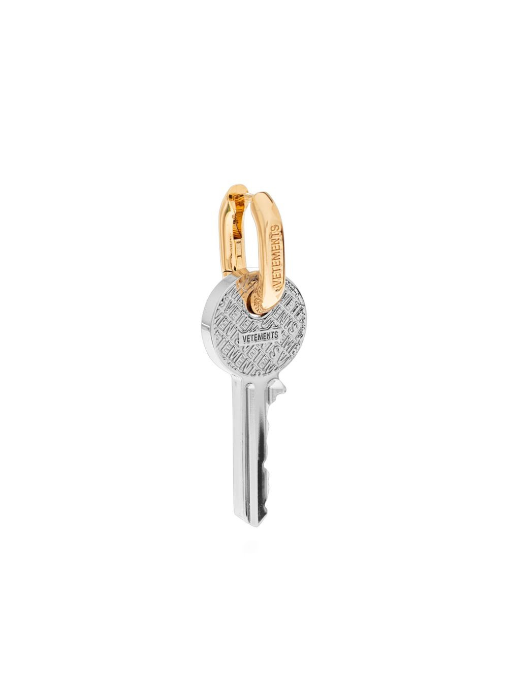 key-charm hoop earring - 1