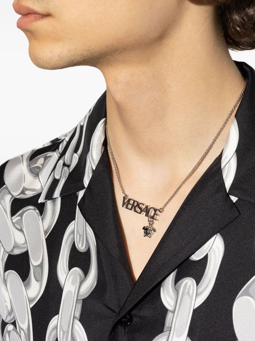 logo-lettering necklace - 2