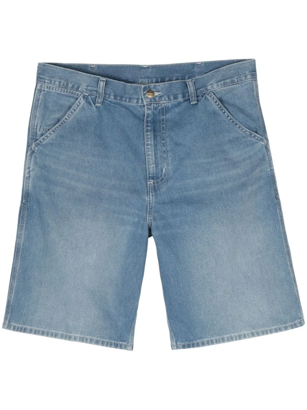 Simple denim shorts - 1