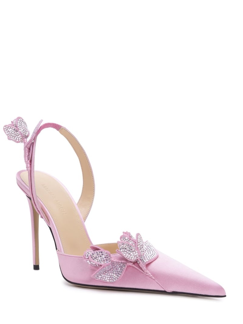 110mm Wonder Tulip satin slingback pumps - 5