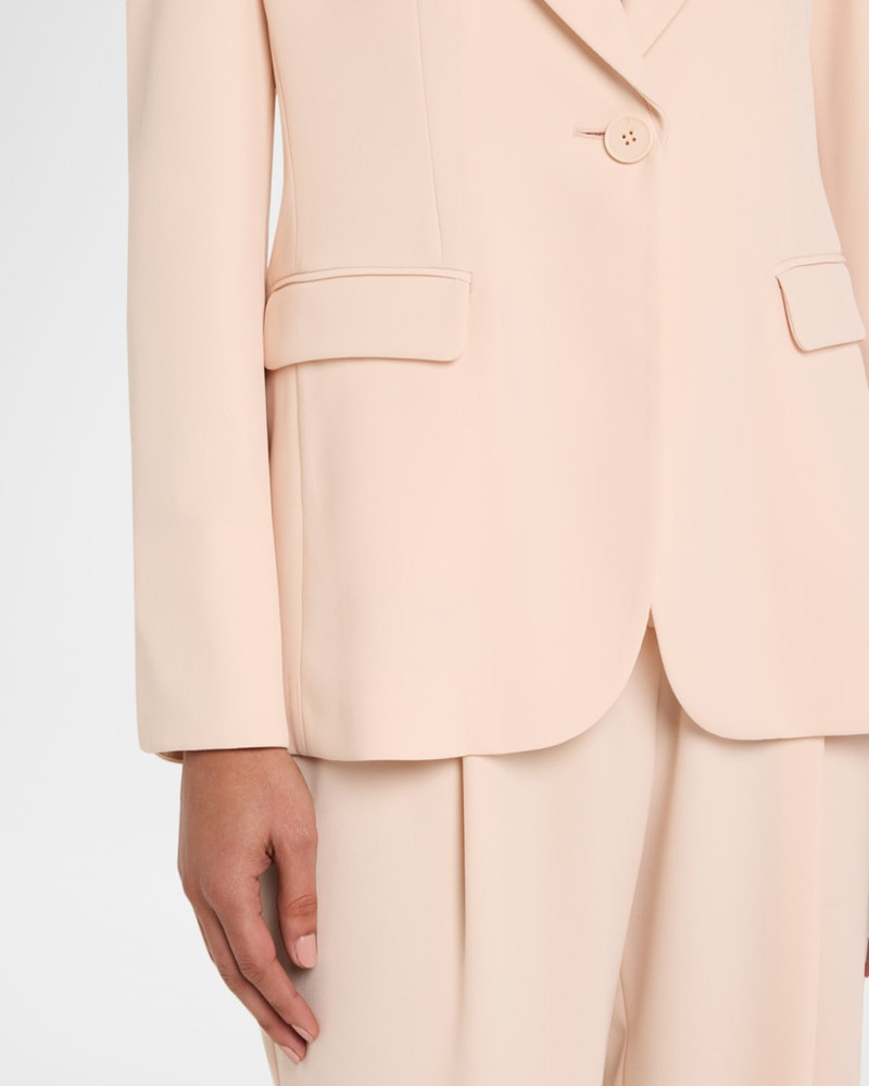 Single-Button Gabardine Jacket 5