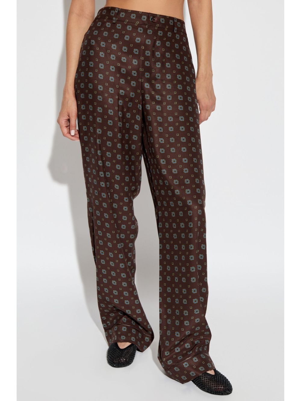 geometric-print trousers - 3