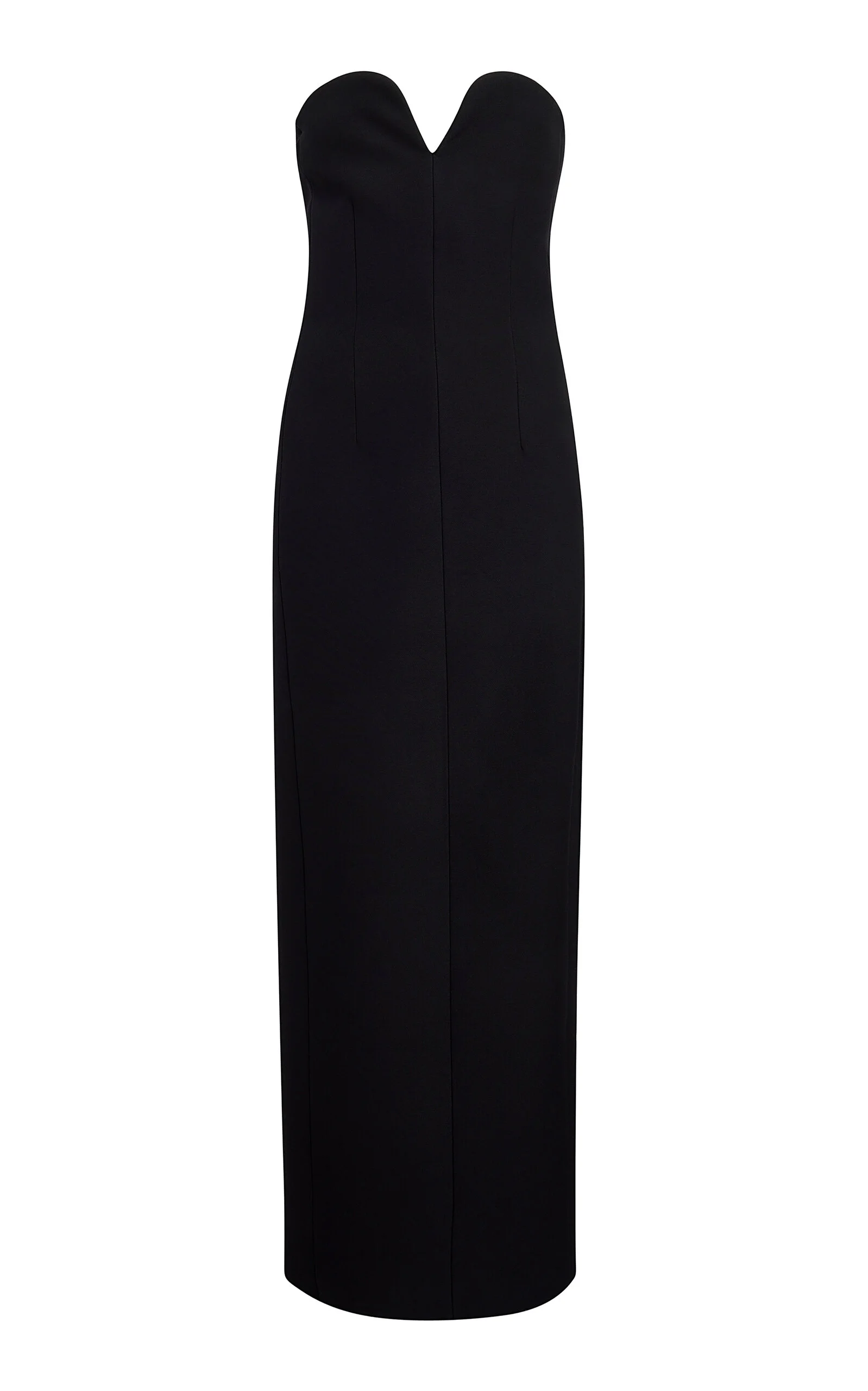 Yao Strapless Crepe Maxi Dress black - 1