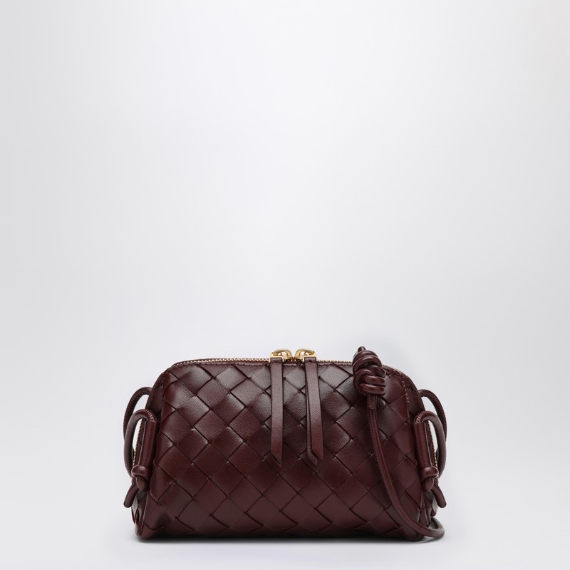 Plaited Concert clutch bag in Barolo colour - 1