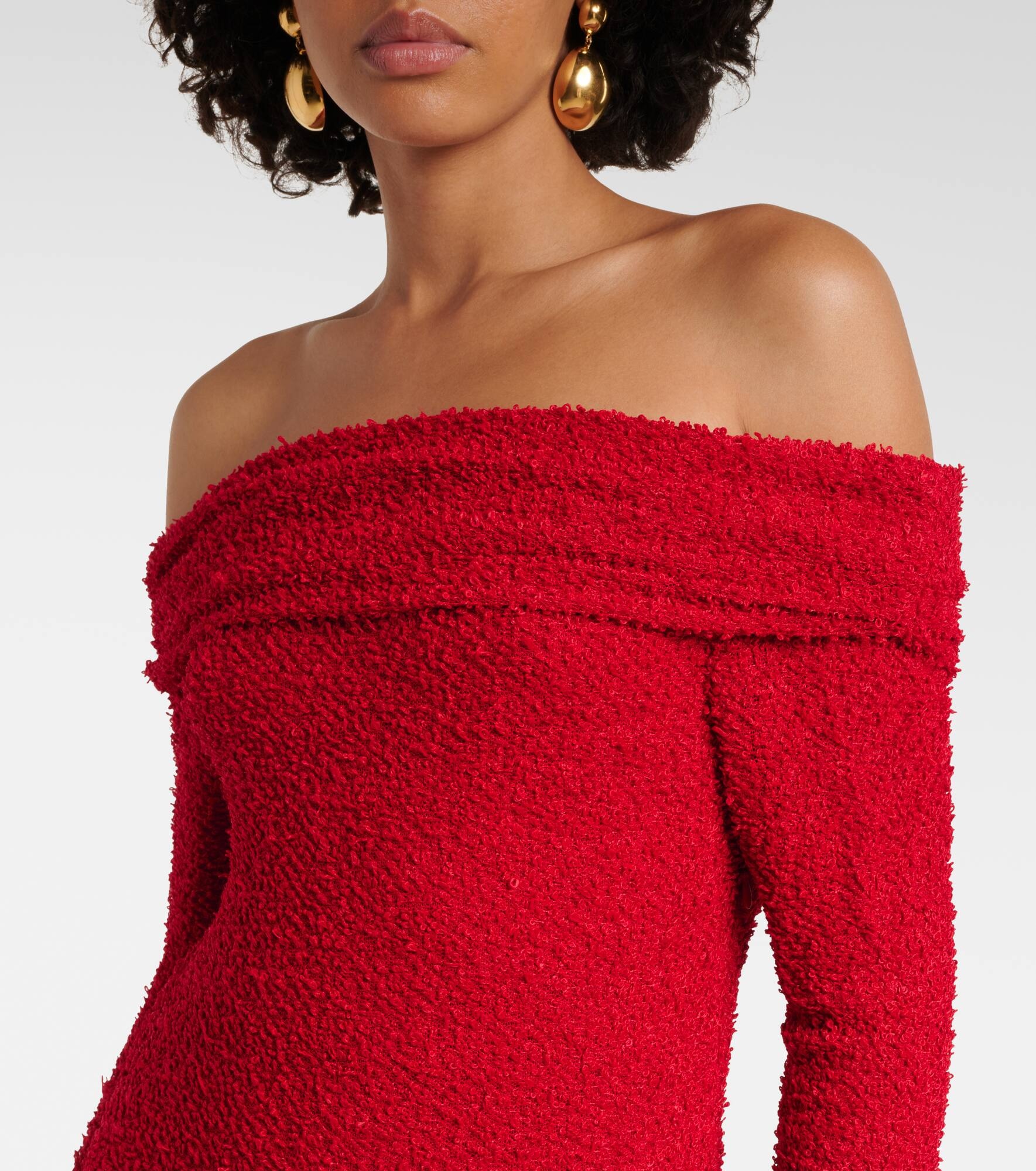 Ormany jersey bouclé maxi dress - 4