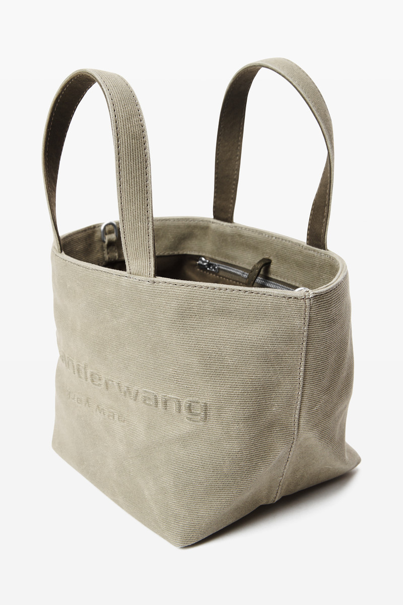 Alexander Wang Punch Small Tote in Wax Canvas outlook
