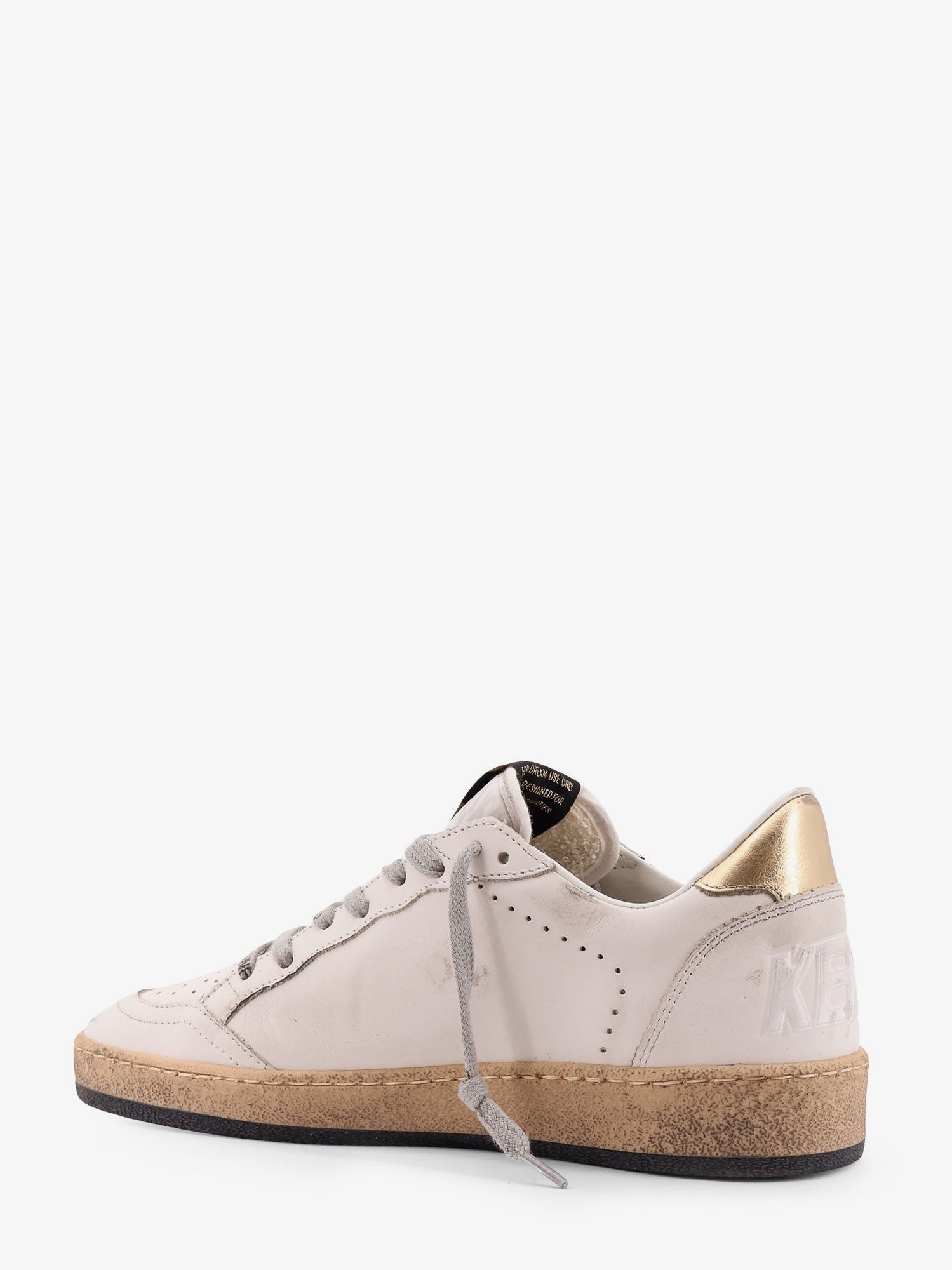 Golden Goose Deluxe Brand Women Ball Star Low-Top Leather Sneakers With Used Effect - 3