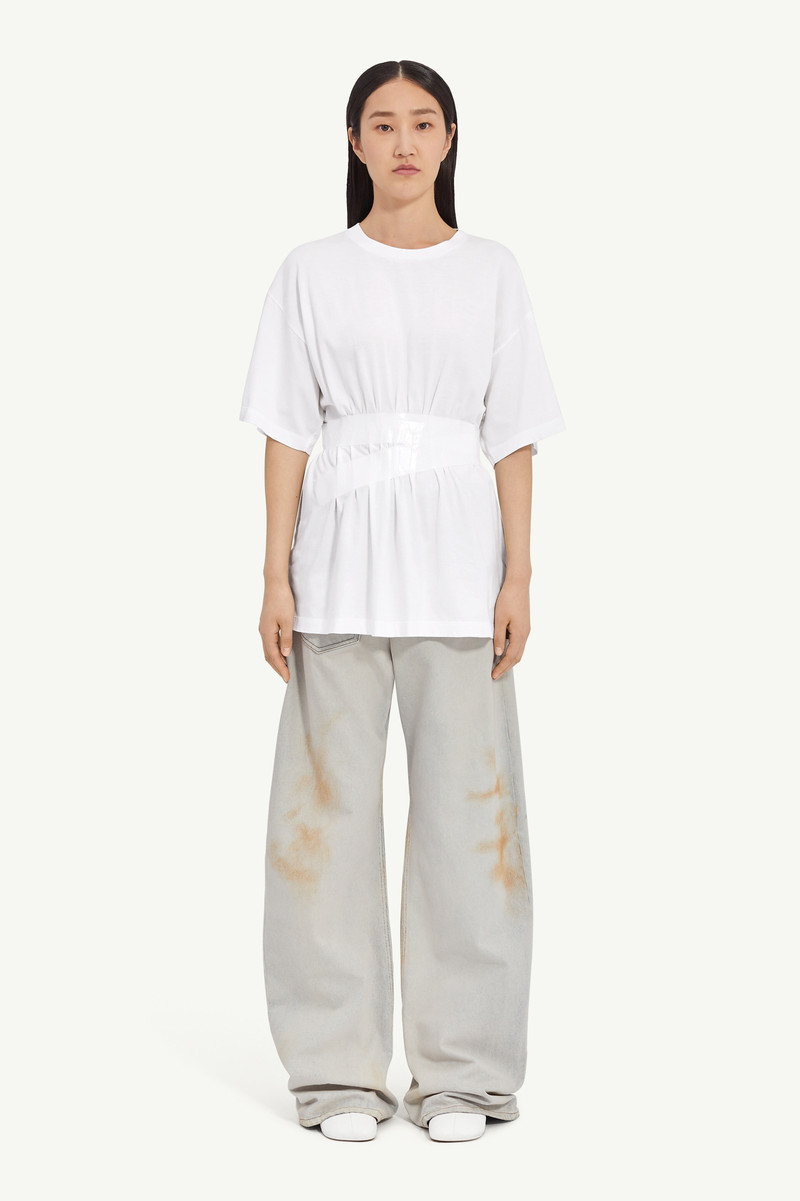 MM6 Maison Margiela Taped jersey T-shirt outlook