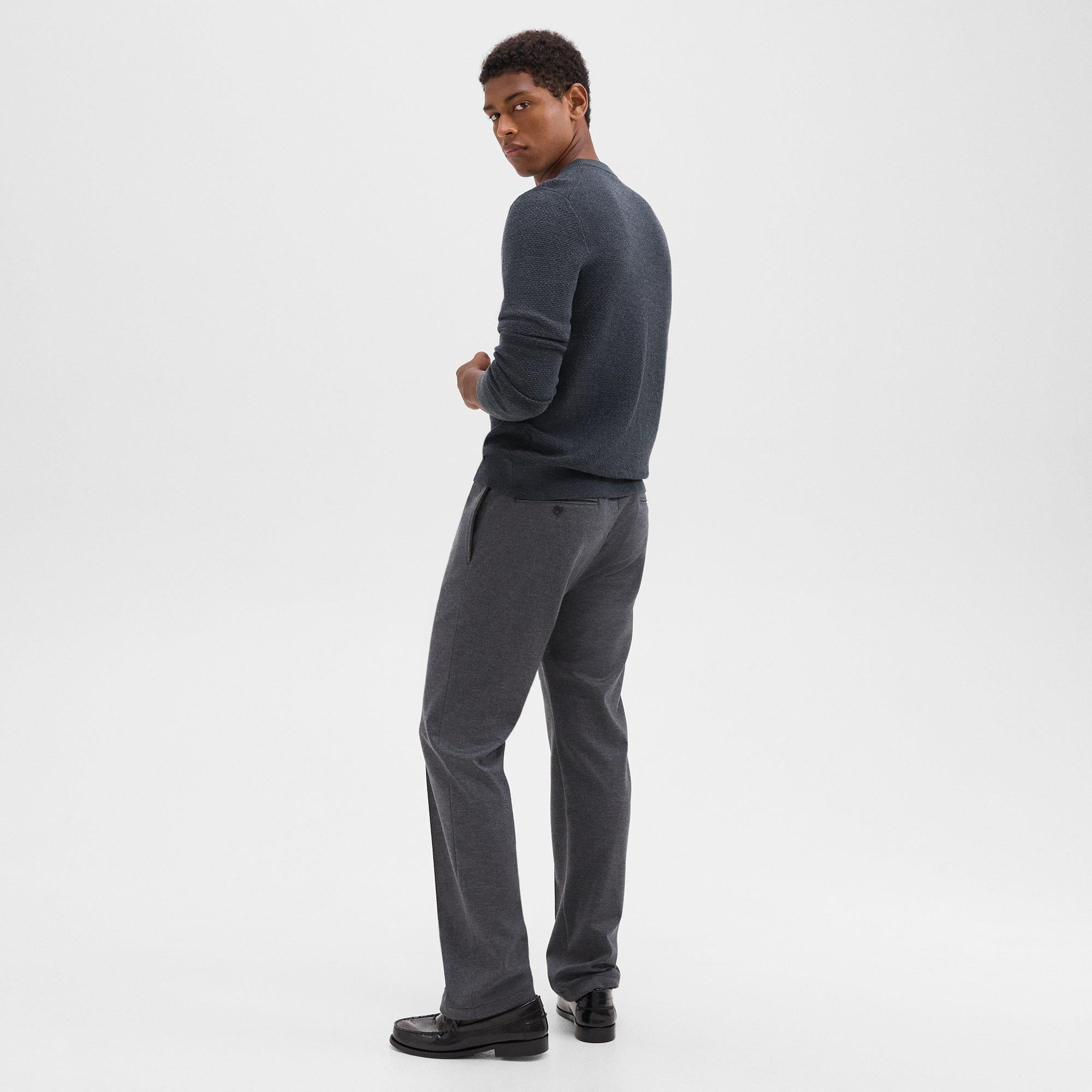Straight-Leg Drawstring Pant in Wool-Blend Knit - 4